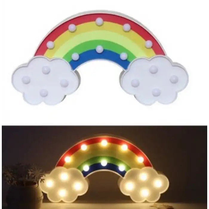 Led Işıklı Gökkuşağı Gece Lambası