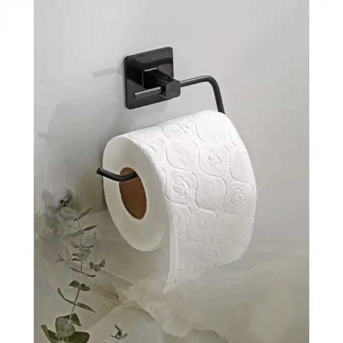 Metal Siyah Tuvalet Kağıtlığı