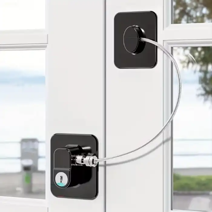 Siyah Plaka Halatlı Emniyet Kilidi