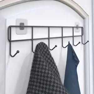 6lı Yapışkanlı Kapı Arkası Askı