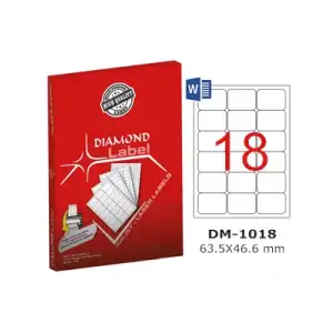 Diamond Label 63.5xx46.6 Mm A4 Laser Etiket 100lü Dm1018