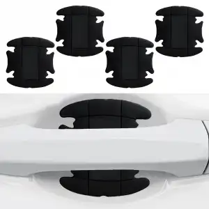 Dış Kapı Kolu Koruma Bandı Silikon 4 Parça Siyah
