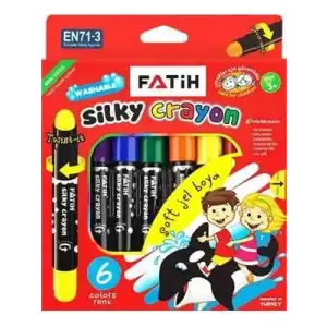 Fatih 6 Renk Crayon Çevirmeli Jel Boya Kalemi 50250