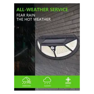 Fonksiyonel Sensörlü 102 Ledli Solar Bahçe Lambası