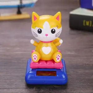 Güneş Enerjili Solar Sallanan Kedi