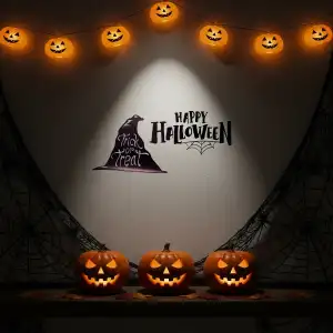 Happy Halloween Temalı Duvar Stickerı