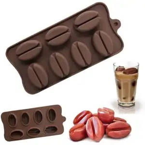 Kahve Çekirdeği Şekilli Silikon Kalıp