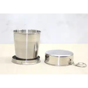 Katlanabilir Tekli Paslanmaz Çelik Shot Bardak - Model 1