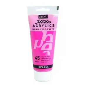 Pebeo 100 Ml Akrilik Boya Yüksek Yoğunluklu Pembe 45