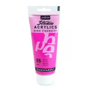 Pebeo 100 Ml Akrilik Boya Yüksek Yoğunluklu Pembe 55