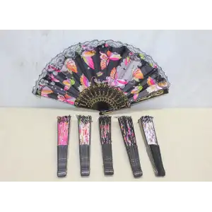 Plastik Renkli Yelpaze