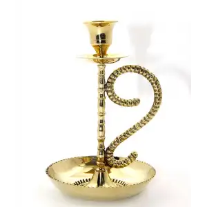 Tekli Pirinç Şamdan Model 1