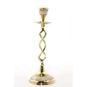 Tekli Pirinç Sedefli Şamdan Model 2