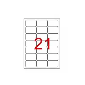 Tekno 63.5x38.1 Mm Laser Etiket 100lü Bk2021