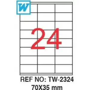 Tekno 70x35 Laser Etiket 100 Lü Bk2324