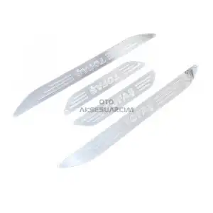 Tofaş Pleksi Nikelaj Oto Araba Kapı Eşiği Çıta 4lü