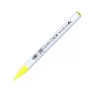 Zig 6000at Clean Color Real Brush Callıgraphy Kalemi 001 Fl.yellow