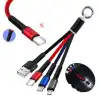 Anahtarlık Çoklu Şarj Kablosu 4 Başlıklı
