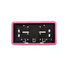 Çerçeveli Dikdörtgen Plakalık Plaka Altlığı Pembe  32x17 cm