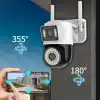 Çift Lensli Dış Mekan Wi-Fi Kamera