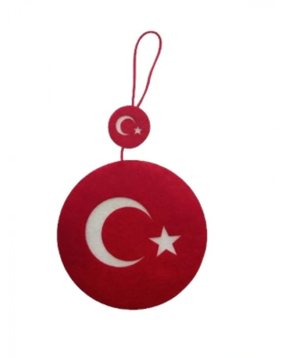 Vatan Keçe Türk Bayrağı Yuvarlak Vt1063