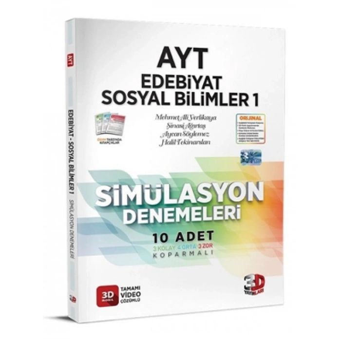 3E Grup - 3d Yay.- Ayt Edebiyat - Sosyal Bilimler 1 Simülasyon Denemeleri 10lu 2324