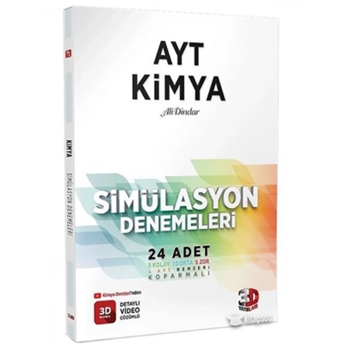 3E Grup - 3d Yay.- Ayt Kimya Simülasyon Denemeleri 24lü 2324