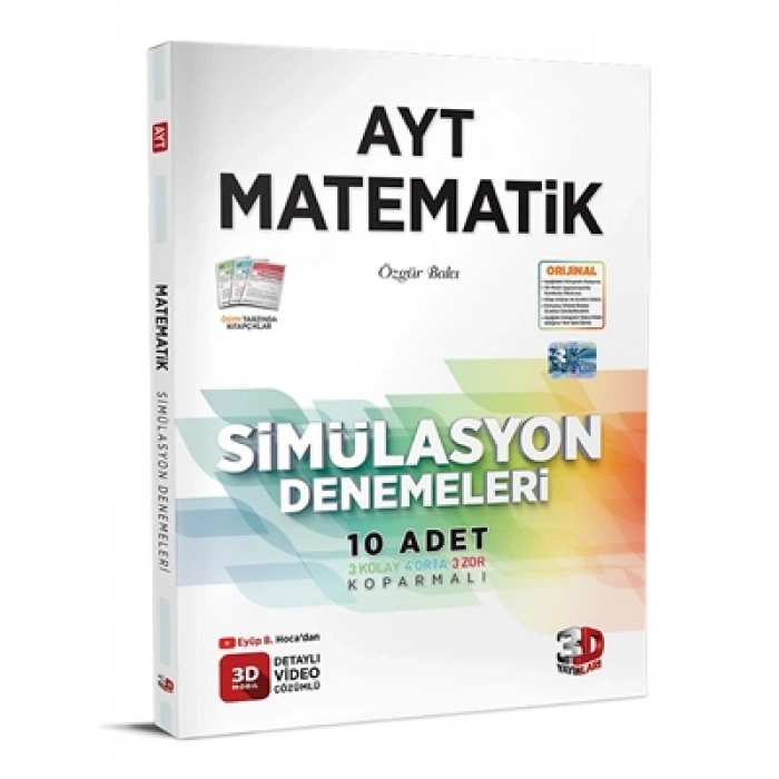 3E Grup - 3d Yay.- Ayt Matematik Simülasyon Denemeleri 10lu 2324