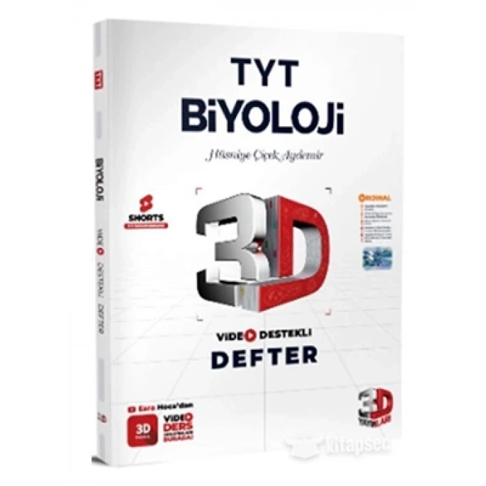 3E Grup - 3d Yay.- Tyt Biyoloji Video Destekli Defter 2324