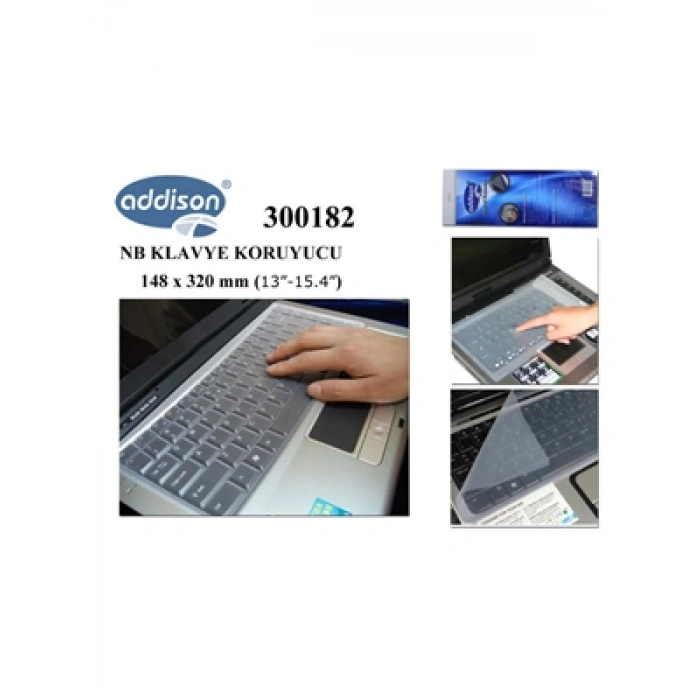 3E Grup - Addıson 300182 13 -15.4 Notebook Klavye Koruyucu