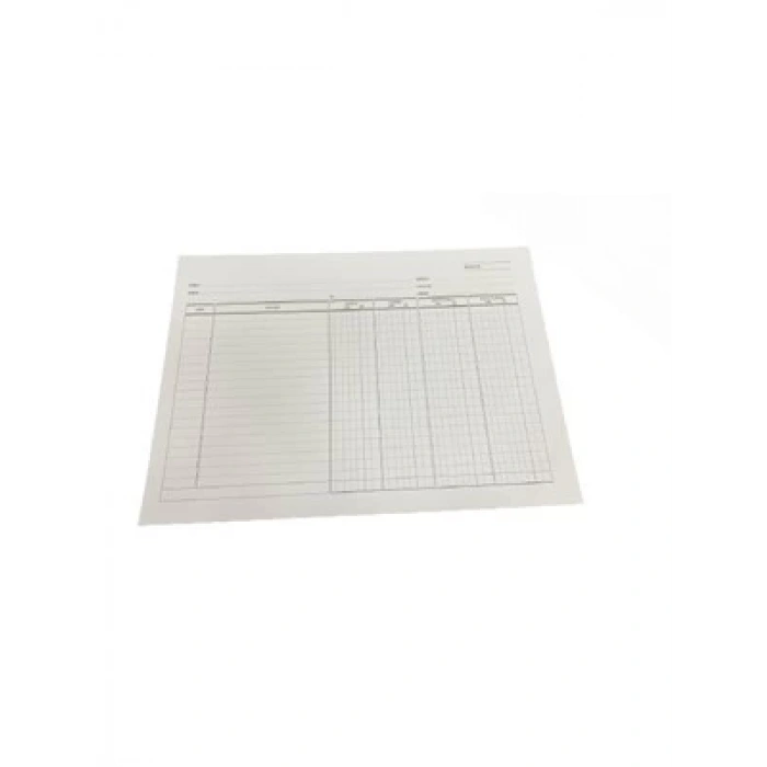 3E Grup - Aka A5 Cari Hesap Kartı Yatay 100lü