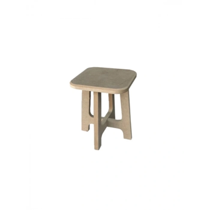 3E Grup - Aka Ahşap 24x24x28 Tabure Tbr 06