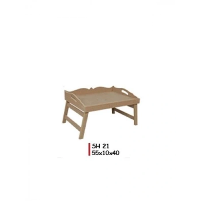 3E Grup - Aka Ahşap 55x10x40 Keyif Tepsisi Sh 21