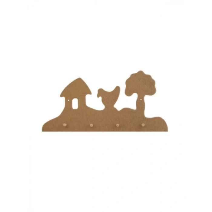 3E Grup - Aka Ahşap Çocuk Askılığı As01