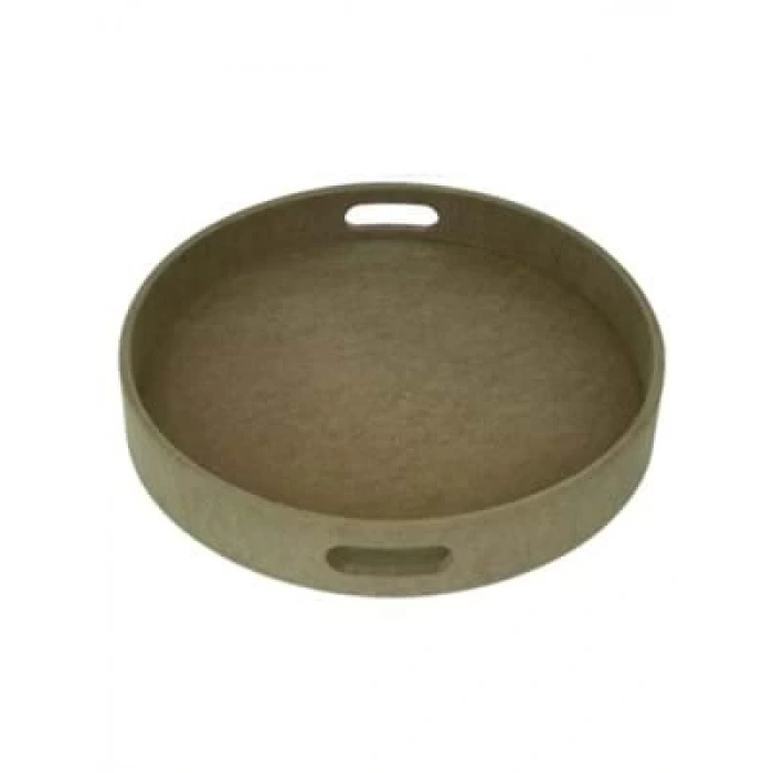 3E Grup - Aka Ahşap Yuvarlak Tepsi Tp109