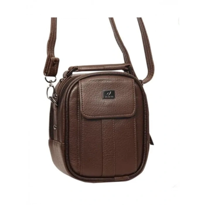 3E Grup - Alone Kasalı Suni Deri El Çantası 3750 Kahverengi