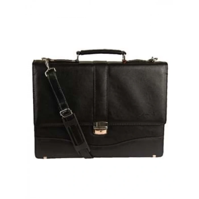 3E Grup - Alone Suni Deri Evrak Çantası 1406 Kahverengi