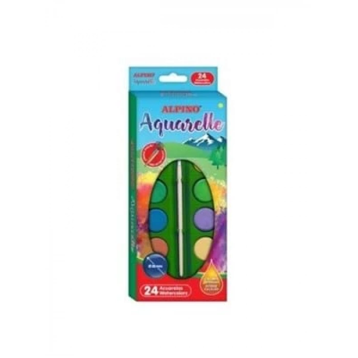 3E Grup - Alpino Aquarelle Suluboya 24lü Aq-09