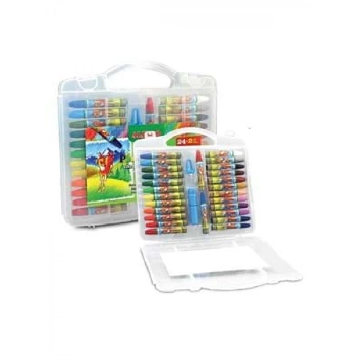 3E Grup - Alpino Pastel Boya Plastik Kutulu 24lü Dc008297