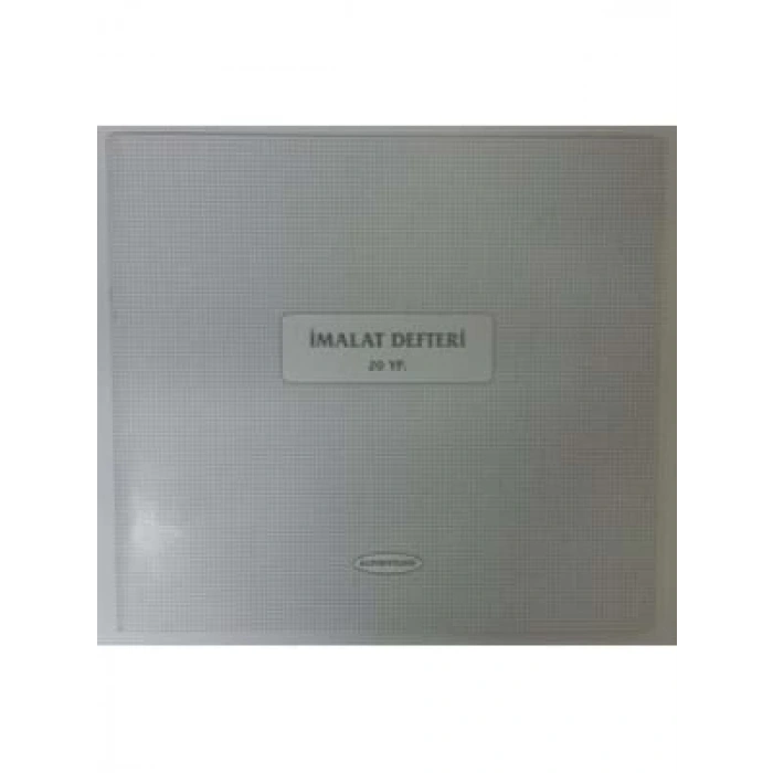 3E Grup - Altınyıldız 20yp İmalat Defteri