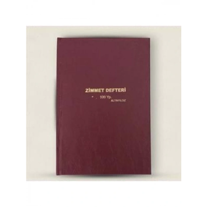 3E Grup - Altınyıldız 21x30 Zimmet Defteri Ciltli 80 Yp