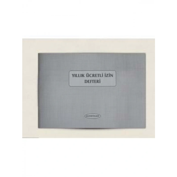 3E Grup - Altınyıldız 40yp Yıllık Ücretli İzin Defteri Karton Kapak