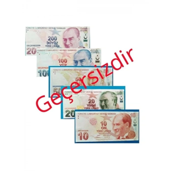 3E Grup - Altınyıldız Eğitici Para Koçanı 5-10-20 Tl 100 Lü (sahte Para)