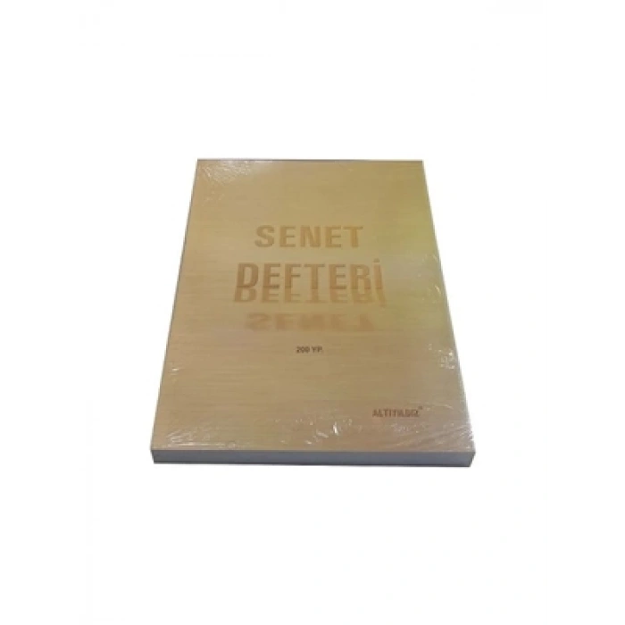 3E Grup - Altınyıldız Karton Kapak Senet Defteri 200yp 01002