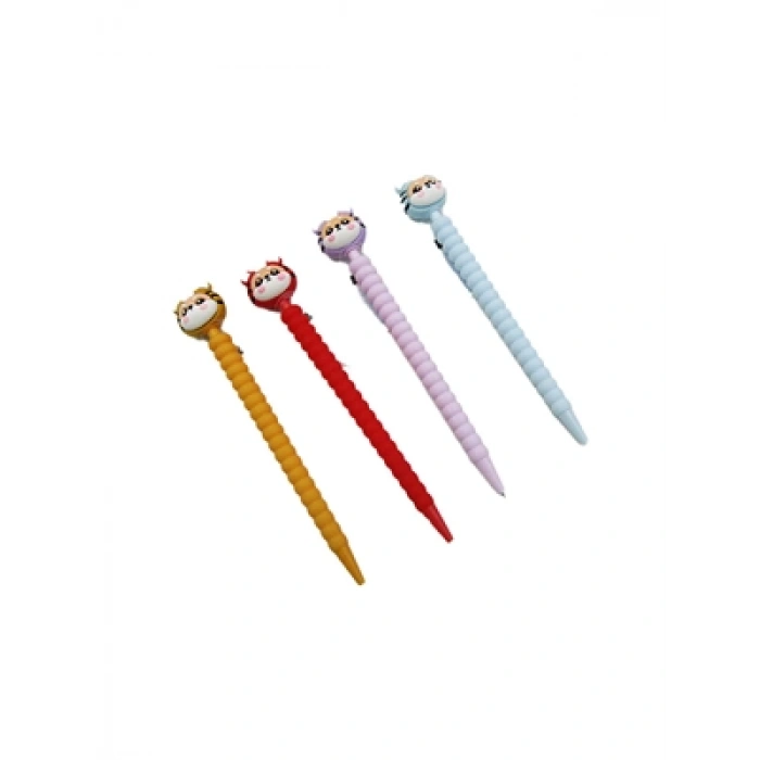 3E Grup - Arı 0.7 Versatil Kalem Sevimli Kedi Figürlü 002-9989