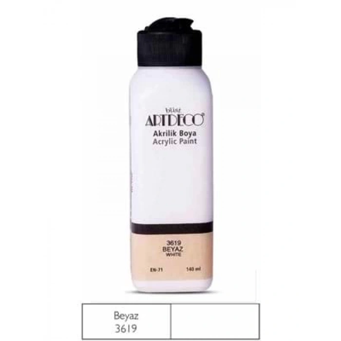 3E Grup - Artdeco 140 Ml Akrilik Boya Beyaz 70r-3619