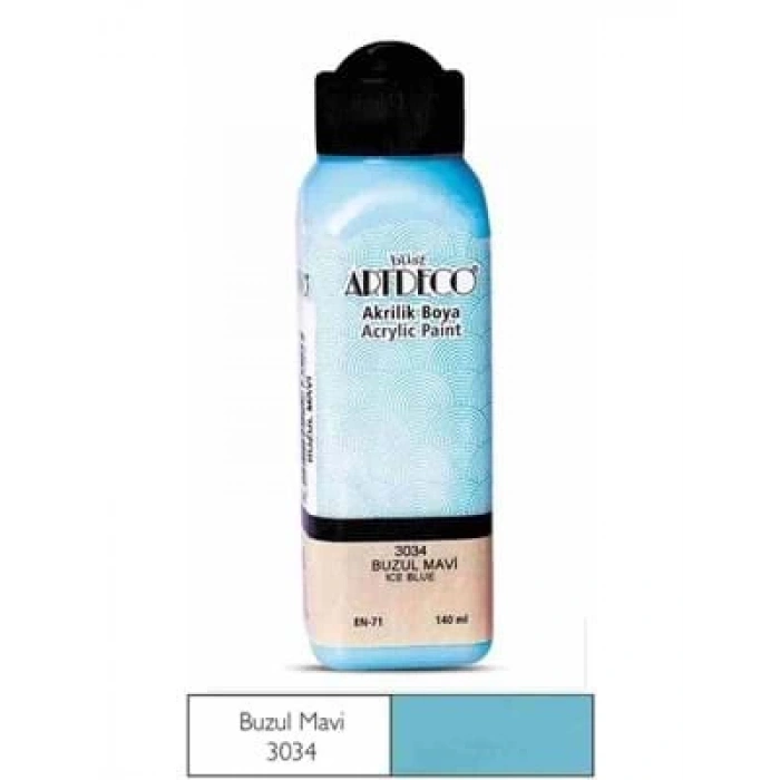 3E Grup - Artdeco 140 Ml Akrilik Boya Buzul Mavi 70r-3034