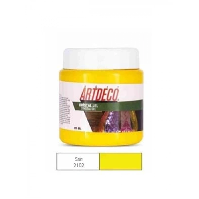 3E Grup - Artdeco 220 Ml Kristal Jel Ahşap Boya Açık Sarı 2102