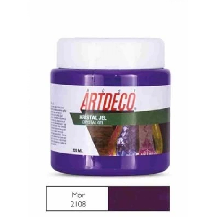 3E Grup - Artdeco 220 Ml Kristal Jel Ahşap Boya Mor 2108