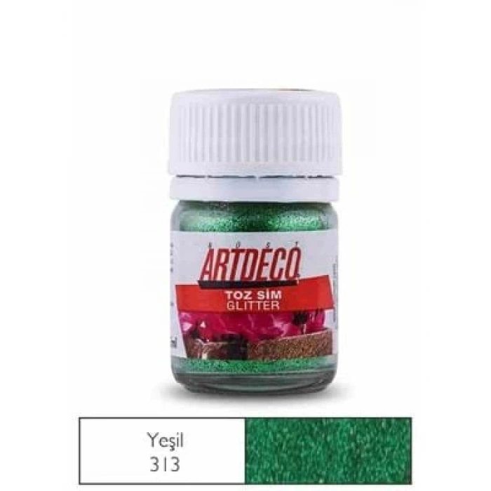 3E Grup - Artdeco 25 Gr Glitter Toz Sim Yeşil 313